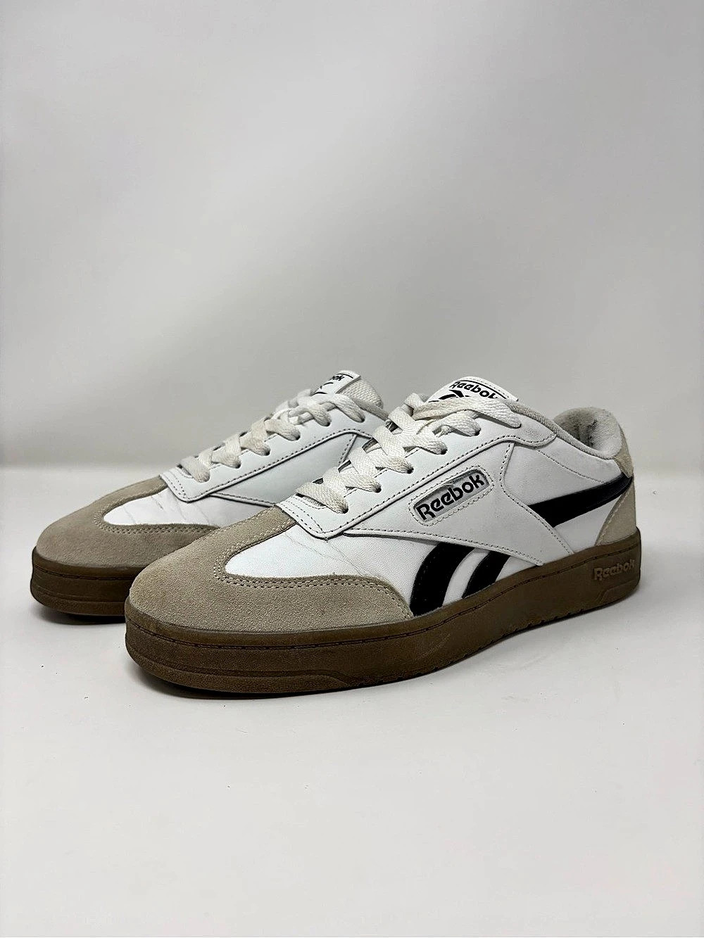 Reebok Club C 85 Vintage Leather Sneakers White & Brown US 8.5